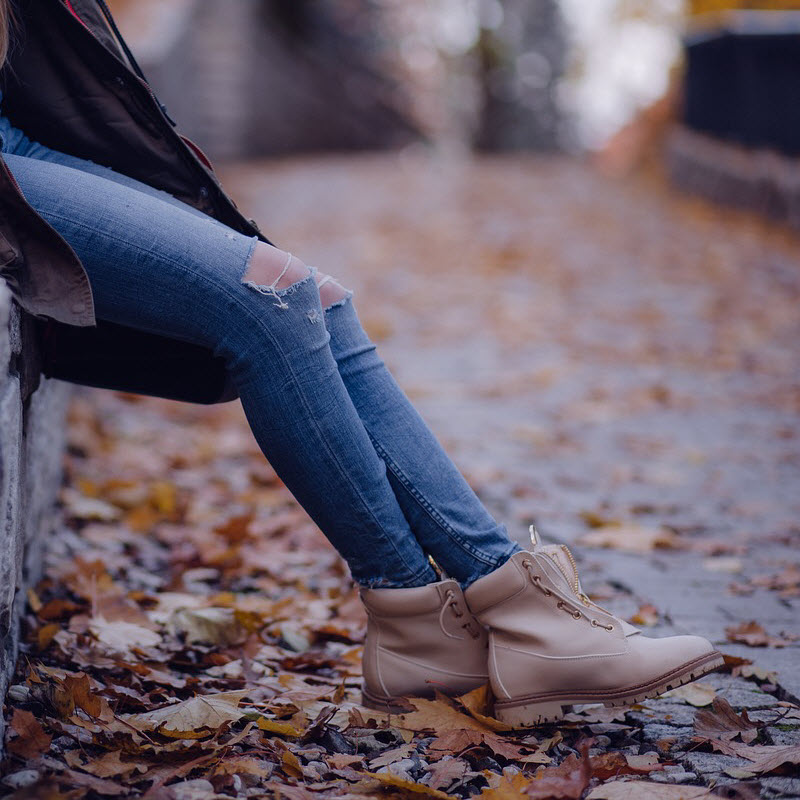 Picture of Pants, Shoe, Female, Girl, Person, Teen, Jeans