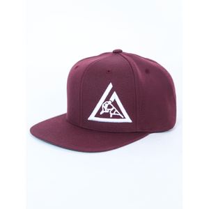 3-D Embroidered Snapback Hat (Maroon)
