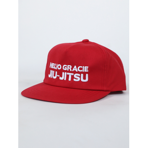 Helio Gracie Jiu-Jitsu Unstructured Snapback Hat (Red)