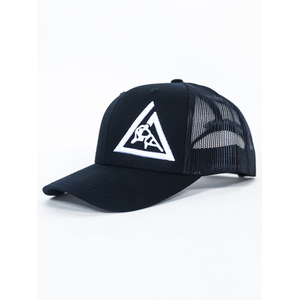 3-D Embroidered Trucker Hat (Black)