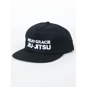 Helio Gracie Jiu-Jitsu Unstructured Snapback Hat (Black)