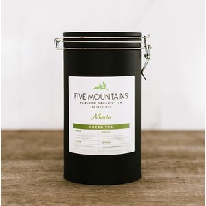 Loose Leaf Storage with Custom Five Mountains Label. PLEASE NOTE TEMPORARY SIZE DIMENSIONS ARE 5.13"H x 3.75"W