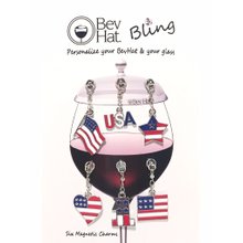 BevHat Bling Patriot Charm Collection (6 Charms)