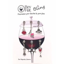 BevHat Bling Designer Charm Collection (6 Charms)