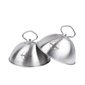 Chefmaster 2pc 6" Grill Dome Cover Set - Stainless Steel with Handle._1