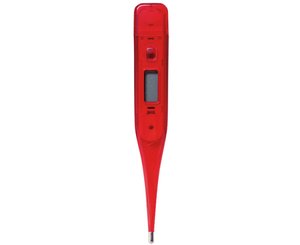 Cool Colors Digital Thermometer, Ruby, Translucent