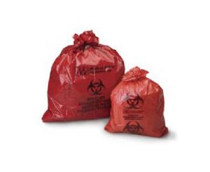 Biohazard Infectious Waste Bags, 23" x 23", Case/500