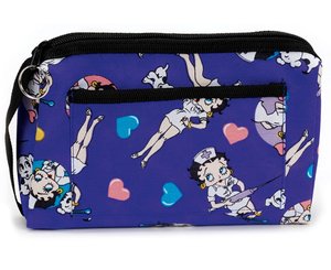 Compact Carrying Case, Betty Boop Colored Hearts, Print