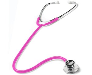 Ultra-Sensitive Dual Head Stethoscope, Adult, Neon Pink