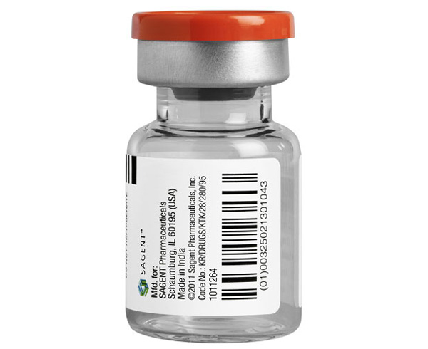 Adenosine Injection, USP, 12mg per 4mL < Sagent Pharmaceuticals 
