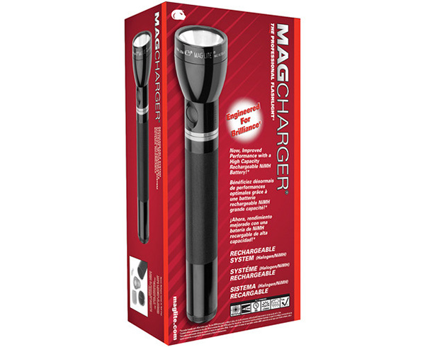 Heavy-Duty Rechargeable Flashlight System, #2 w/ 12V Cig Lighter