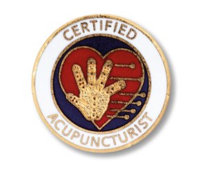 Certified Acupuncturist Emblem Pin < Prestige Medical #1014 