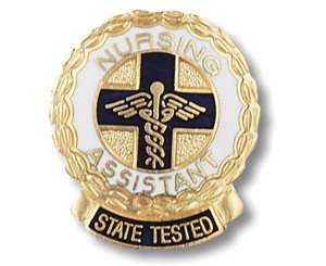 State Tested Nurses Assitant (Wreath Edge) Emblem Pin < Prestige Medical #1093 