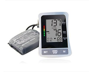 Auto Digital Upper Arm Type Blood Pressure Monitor w/ Color Code Indicator