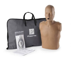 Professional CPR/AED Training Manikin, Adult, Dark Skin < PRESTAN #PP-AM-100-DS 