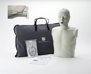 Professional Jaw Thrust CPR/AED Training Manikin w/ CPR Monitor, Adult, Light Skin < PRESTAN #PP-JTM-100M 