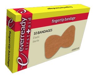Finger Tip Bandages, Flexible Fabric, 10's < Everready First Aid #0300016K 