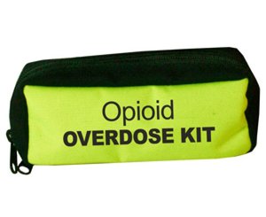 Opioid Overdose Pouch, Fluorescent Yellow