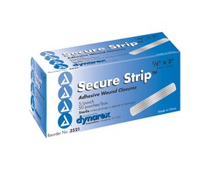 Sterile Wound Closure Strips 1/4" X 1-1/2" , Box/300