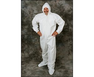 Liquid Guard Coveralls Attached Hood & Booties, Case/25
