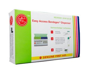 Easy Access Bandages Dispenser < Genuine First Aid #9999-2030-0 
