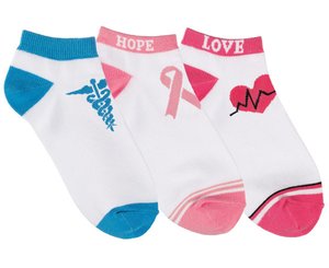 Fashion Socks, 3 Pack, Love and Hope, Print < Prestige Medical #380-LOV 