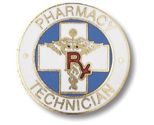 Pharmacy Technician Emblem Pin < Prestige Medical #2035 