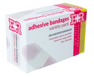Adhesive Bandage Variety Pack, 280 Count