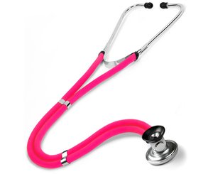 Sprague Rappaport Stethoscope in Box, Adult, Neon Pink