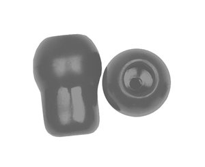Push-On Eartips, Large, Grey, Pair