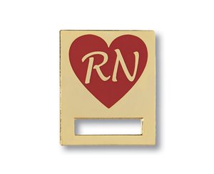 Registered Nurse Heart Badge Tac < Prestige Medical #9382 