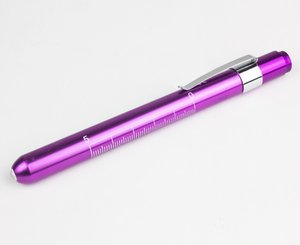 Aluminum Penlight w/ Pupil Gauge & Ruler, Purple < EverReady #DX10282P 