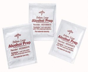 Alcohol Prep Pads, 10 pcs/box < Genuine First Aid #9999-1002 