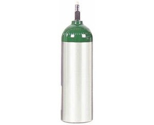 Aluminum Oxygen Cylinder, Size Jumbo D / MJD < RESPONSIVE #110-0350 