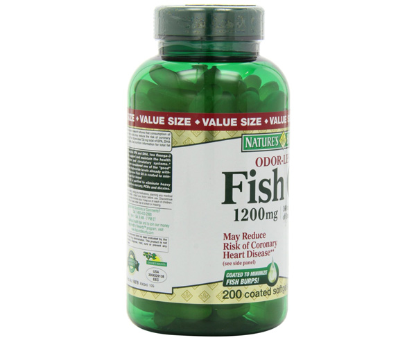 Fish Oil 1200mg Value Size, Omega 3, Odorless, 200-Count < Nature's Bounty #16878 
