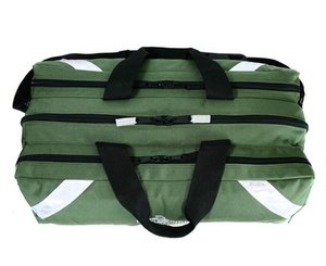 Oxygen Bag, "D" size, 2 Pockets, UP, Green < Iron Duck #36002D2PK-UP 