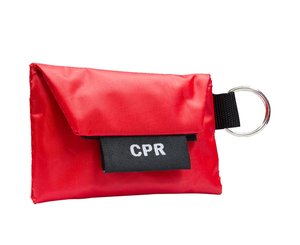CPR Key Ring w/ One Way Valve (w/ Gloves)