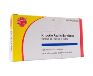 Knuckle Fabric Bandages, 8 pcs < Genuine First Aid #9999-0109 