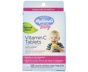 Baby Vitamin C, 125 Quick-Dissolving Tablets < Hyland's Homeopathic 