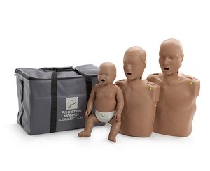CPR/AED Training Manikin Family Pack, Dark Skin