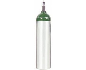 Aluminum Oxygen Cylinder, Size D w/ Toggle Valve < RESPONSIVE #110-0320 