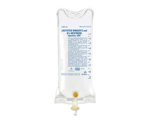 Lactated Ringer's and 5% Dextrose Injection, USP, 1,000 mL