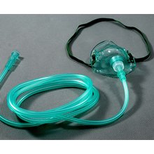 AMSure Medium Concentration O2 Mask w/ 7' Tubing,  Adult