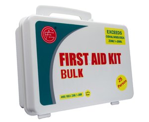 25 Person ANSI/OSHA First Aid Kit, Plastic Case 2013 (discontinued, while supplies last) < Genuine First Aid #9999-2106 