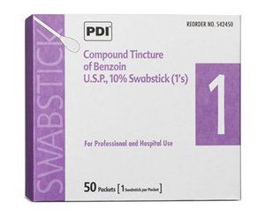 Compound Tincture of Benzoin Swabsticks, Box/50