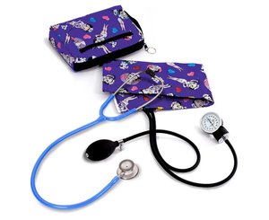 Aneroid Sphygmomanometer / Clinical Lite Stethoscope Kit, Adult, Betty Boop Colored Hearts, Print < Prestige Medical #A121-BCH 