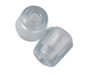 Clear Plastic Sprague Eartips, PFX-NO-S, Pair