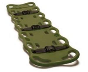 LAERDAL BAXSTRAP SPINEBOARD, OLIVE GREEN