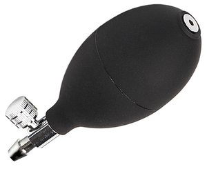 Clinical Criterion Inflation Bulb with Air Release Valve, Black