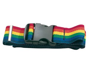 Nylon Gait Belt with Quick Release Buckle, Rainbow, Print